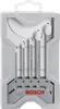 A set of Bosch ceramic drill bits in a gray plastic case. Podgląd zdjęcia produktu
