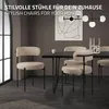 ML-Design sada 6 židlí do jídelny, kuchyňská židle, hnědá Náhled obrázku produktu 5