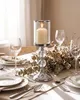 BELIANI Kerzenständer Silber/ Transparent Höhe 37 cm Produktbild-Vorschau 4