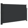 Zaťahovacia bočná markíza, čierna 120x600 cm Náhľad obrázku produktu 1