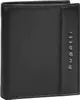 A black leather wallet with the brand name 'Bugatti' embossed vertically on the right side. Produktbild-Vorschau