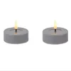 LS-LebenStil 2x LED 3D Teelichter Ribe Grau 4,5x2,5cm Produktbild-Vorschau 2