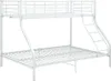vidaXL Etagenbettgestell Weiß Metall 140x200 cm/90x200 cm Produktbild-Vorschau 9