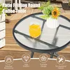 Glas-Gartentisch klappbar, Esstisch aus gehärtetem Glas, Produktbild-Vorschau 2