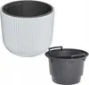 Prosperplast s.r.o. Pot de fleurs avec insert MILLY blanc Voir les images du produit 3