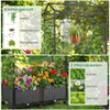 COSTWAY Blumenkasten, 2 in 1 Rosenbogen mit Rankgitter, Produktbild-Vorschau 6