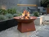 Feuerstelle Pueblo 57x33cm Garten Rostoptik Terrasse Ofen Produktbild-Vorschau 1