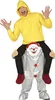 A person wearing a costume is shown from the waist up, with the costume appearing to be a clown costume with another person riding on its shoulders. Produktbild-Vorschau