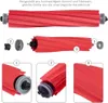 Diagram showing parts of a vacuum cleaner roller brush and assembly instructions. Produktbild-Vorschau