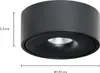 Arcchio LED-Deckenlampe Rotari, Ø 12 cm, up & down, schwarz Produktbild-Vorschau 5