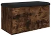 vidaXL Lavica s úložným priestorom údený dub 82x42x45 cm Náhľad obrázku produktu 6