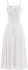 ASKSA Femme Eté y Sans Manches Spaghetti Boho Fleurs Robe Voir les images du produit 2