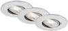 LED Einbauleuchten Schwenkbar 3er Set 5 W silber Kunststoff Produktbild-Vorschau 1