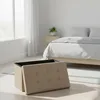 Relaxdays Sitzbank mit Stauraum, Kunstleder, faltbar, Produktbild-Vorschau 3