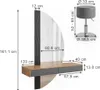 Tavolo da toilette Vicco Melisa Grigio 120 cm con Anteprima dell’immagine prodotto 6