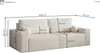 Sofa mit Schlaffunktion und Bettkasten, Polstersofa  aus Produktbild-Vorschau 6