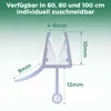 A diagram showing the dimensions and cross-section of a shower seal. Podgląd zdjęcia produktu
