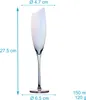 Intirilife 6x Champagner Glas mit moderner Kante und Produktbild-Vorschau 2