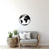 Decords, Adesivo murale – Globo terrestre nero minimalista, Anteprima dell’immagine prodotto 3