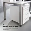bümö Schreibtisch Serie-Q - Nachbildung Ahorn, Gestell: Produktbild-Vorschau 4