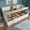 Lit de jour hydraulique Merax 90 x 190 cm, lit en bois avec Voir les images du produit 7