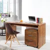 riess-ambiente Massivholz Bürotisch CUBUS 120cm braun Produktbild-Vorschau 1
