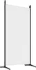 A freestanding white screen with a black frame and base, shown against a white background. Voir les images du produit