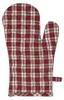 Clayre & Eef Ofenhandschuh 18x30 cm Beige Rot Baumwolle Produktbild-Vorschau 2
