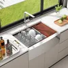 Bauernhaus-Küchenspüle - Einbauspüle aus 304-Edelstahl - Produktbild-Vorschau 8