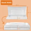Diagram showing the dimensions of a folded and unfolded cushion. Náhled obrázku produktu