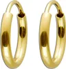 Creolen 13mm Gelbgold 585 14 Karat Ohrringe Produktbild-Vorschau 1