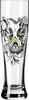 A clear studio shot of a single glass with a decorative design. Náhľad obrázku produktu