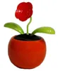 HAAC Solar Wackelblume Blume Rose rot Produktbild-Vorschau 3