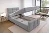 AX LIVING Lit avec sommier 80x200 cm Argentaro gris Voir les images du produit 2