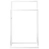 vidaXL Porte-serviettes blanc 48x24x78,5 cm fer Voir les images du produit 9