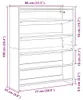 vidaXL Stojan na boty Sonoma dub 80x25x100 cm materiál na Náhled obrázku produktu 8