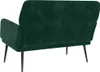 vidaXL Lavica Dark Green 108x79x79 cm Velvet Náhľad obrázku produktu 5