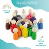Ulanik Montessori Holzsortierspiel "Steckpuppen 12 Stück" Produktbild-Vorschau 5