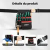 Wiltec Ceinture porte-outils, 25 x 30 cm – Capacité de 15 Voir les images du produit 6