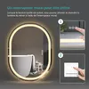 EMKE Specchio da bagno a LED 80x60cm illuminazione senza Anteprima dell’immagine prodotto 15