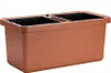 Veľkoobjemový truhlík Berberis DUO 80 cm - terakota Náhľad obrázku produktu 2