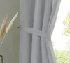 1er Set Vorhänge Schal Ösen »Berlin« HxB 145x140 cm Grau Produktbild-Vorschau 3