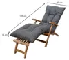 Kissen für Sonnenliege 185 x 60 x 15 cm BANANAIR Grau Produktbild-Vorschau 5