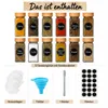 Gewürzgläser Set 12 Stück 120ml mit Deckel Gewürzbehälter Produktbild-Vorschau 5