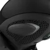 A close-up view of a black baby car seat with a textured pattern and a gray oval-shaped component labeled 'L.S.P. SYSTEM'. Podgląd zdjęcia produktu