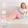 100 x 43 cm Meerjungfrauenschwanz-Decke für Kinder 2-8 Produktbild-Vorschau 2