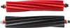 Two vacuum cleaner brush rolls, one red and one black, are shown side-by-side against a white background. Produktbild-Vorschau
