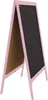 Kundenstopper mit pinkem Holzrahmen 118x61cm, Werbetafel, Produktbild-Vorschau 3