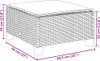 vidaXL Záhradná stolička s vankúšom sivá 63,5x56x32 cm Poly Náhľad obrázku produktu 7
