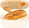 Spaziosa scatola per il pane color crema con tagliere in Anteprima dell’immagine prodotto 5